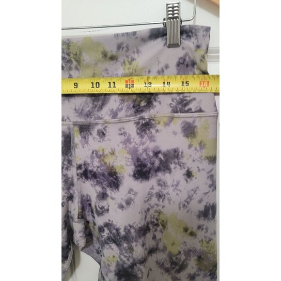 LULULEMON ALIGN HIGH RISE TIE DYE PURPLE GREEN AND BLACK PULL ON ANKLE LEGGING S - Picture 7 of 10